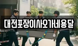 대전포장이사오가네용달