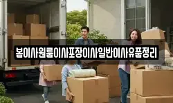 봄이사원룸이사포장이사일반이사유품정리