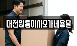 대전원룸이사오가네용달