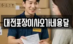 대전포장이사오가네용달