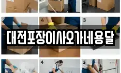 대전포장이사오가네용달