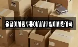 용달이사원투룸이사사무실이사한가족