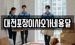 대전포장이사오가네용달