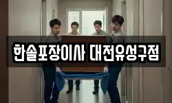 한솔포장이사 대전유성구점