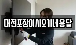 대전포장이사오가네용달