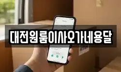 대전원룸이사오가네용달