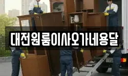 대전원룸이사오가네용달