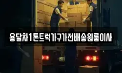 용달차1톤트럭가구가전배송원룸이사