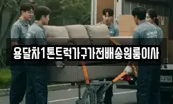 용달차1톤트럭가구가전배송원룸이사