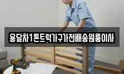 용달차1톤트럭가구가전배송원룸이사
