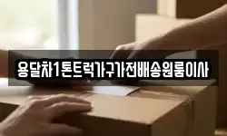 용달차1톤트럭가구가전배송원룸이사