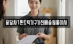 용달차1톤트럭가구가전배송원룸이사