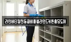 라인버티칼전동콤비롤블라인드커튼홀딩도어