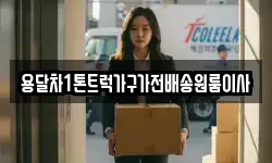 용달차1톤트럭가구가전배송원룸이사