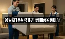 용달차1톤트럭가구가전배송원룸이사