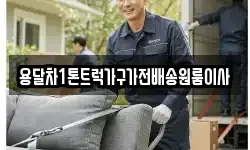 용달차1톤트럭가구가전배송원룸이사