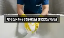 특수청소고독사유품정리화재청소쓰레기집청소사무실청소