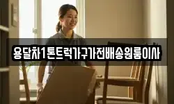 용달차1톤트럭가구가전배송원룸이사