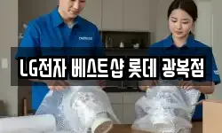 LG전자 베스트샵 롯데 광복점