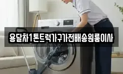 용달차1톤트럭가구가전배송원룸이사