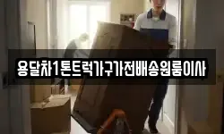 용달차1톤트럭가구가전배송원룸이사