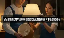 냉난방기시스템벽걸이에어컨청소드럼통돌이세탁기청소가스충전
