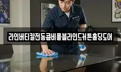 라인버티칼전동콤비롤블라인드커튼홀딩도어