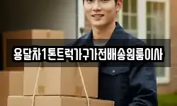 용달차1톤트럭가구가전배송원룸이사