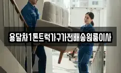 용달차1톤트럭가구가전배송원룸이사