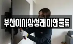 부산이사삼성래미안물류