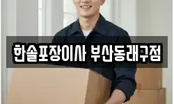 한솔포장이사 부산동래구점