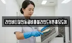 라인버티칼전동콤비롤블라인드커튼홀딩도어