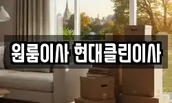 원룸이사 현대클린이사