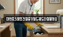 대한포크레인건설중기철도궤도타설물청소