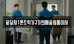 용달차1톤트럭가구가전배송원룸이사