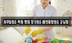 사무실청소 학원 병원 정기청소 새얀종합청소 강남점
