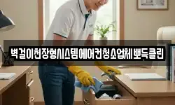 벽걸이천장형시스템에어컨청소업체뽀득클린