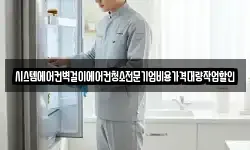 시스템에어컨벽걸이에어컨청소전문기업비용가격대량작업할인