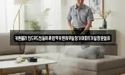 커튼블라인드우드전동쉬폰암막커텐사무실상가아파트거실창문설치