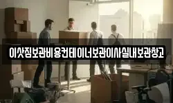 이삿짐보관비용컨테이너보관이사실내보관창고