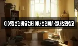 이삿짐보관비용컨테이너보관이사실내보관창고