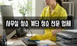 사무실 청소 계단 청소 전문 업체