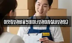 이삿짐보관비용컨테이너보관이사실내보관창고