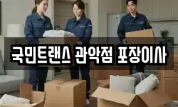 국민트랜스 관악점 포장이사