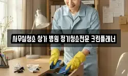 사무실청소 상가 병원 정기청소전문 크린플래너