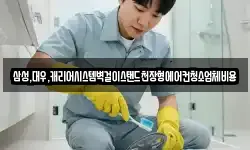 삼성,대우,캐리어시스템벽걸이스탠드천장형에어컨청소업체비용