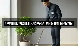 시스템에어컨벽걸이에어컨청소전문기업비용가격대량작업할인