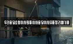 우리용달소형이사원룸이사용달이사유품정리폐기물