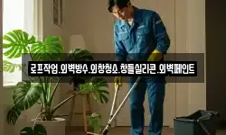 로프작업.외벽방수.외창청소.창틀실리콘.외벽페인트