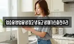업소용영업용냉장고냉동고냉매가스충전수리